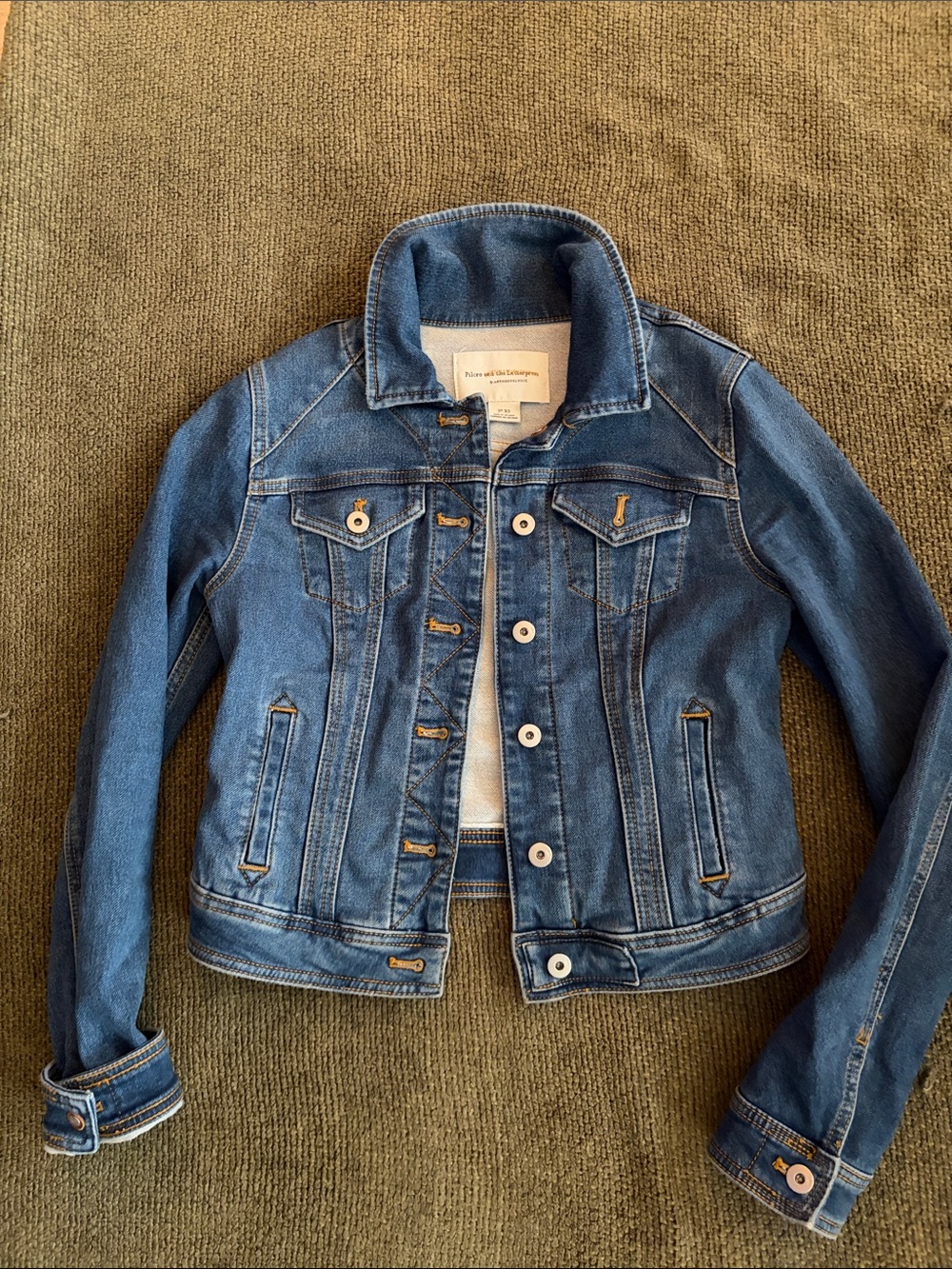 Pilcro and the Letterpress Medium Blue Denim Jacket
